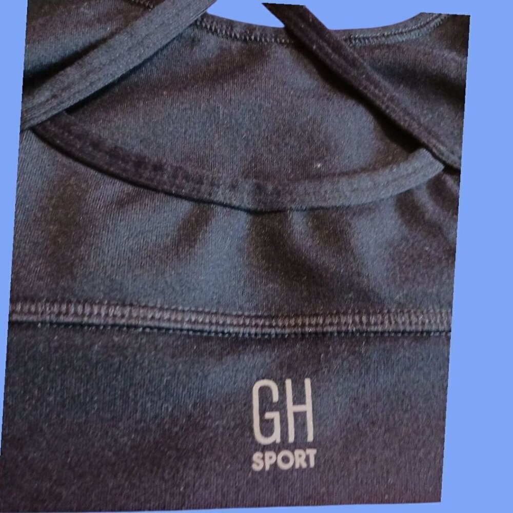 GH Sport Womens Racerback Sports Bra Black & Gray set of 2 - Picture 8 of 16
